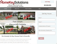 Tablet Screenshot of homekeysolutions.com